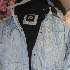 Sky Blue Kids Puffer Jacket
